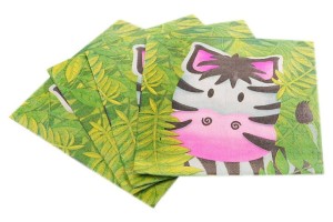 SERWETKI ZEBRA 33x33CM 20SZT